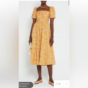 Few Moda River Dress Size 0 Mustard Paisley